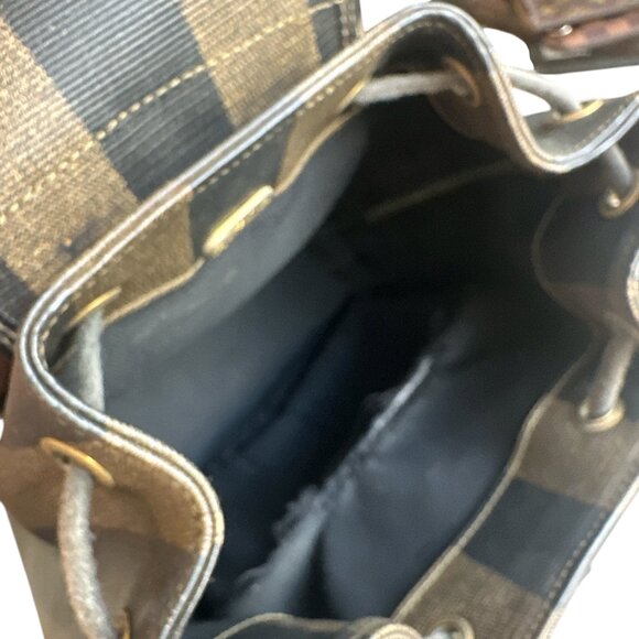 Fendi Pequin PVC  Leather Backpack - Picture 8 of 9